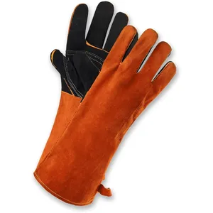 Durable Electric Welding Hand Protection Glove Wear-resistant Gardening Work Anti-slip Cowhide Gloves