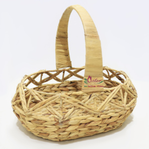 Cesta de Regalo de Mimbre Ecológica de Fábrica Artex Dong Thap, Cesta de Picnic con Forro y Asa, Diseño Moderno, Uso Multiusos, Hecha a Mano - Product Image 5