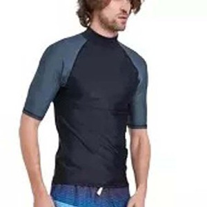 OEM High Quality Embroidery Logo Comfortable Breathable Cotton Polyester New Design Gym Wear Rash Guard Jersey Fabric - Product Image 4