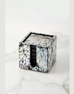 Sous-verre à thé tapis en vrac sous-verres avec incrustation d'os de haute qualité Logo imprimé sous-verre 6 pièces ensemble - Product Image 1