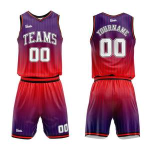 Uniformes de basket-ball réversibles personnalisés pour votre propre équipe Ensemble de maillots de basket-ball - Product Image 1