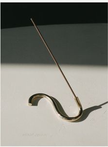 Quemador de aceites esenciales moderno de metal dorado, cuenco de cerámica blanco, portavelas para velas de té, difusor de aroma minimalista, decoración del hogar - Product Image 4