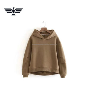 <b>Mens</b> Summer Oversized Beige Plain Dyed Hoodie 100% Cotton Fleece Breathable <b>Pullover</b> with Pocket and Drop Shoulder Design - Product Image 2