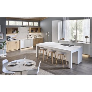 Plaque de quartz brossé UNION Calacatta Suprema, qualité supérieure, résistante à l'eau, durable, épaisseur 15-30 mm, pour applications cuisine et salle de bain - Product Image 3