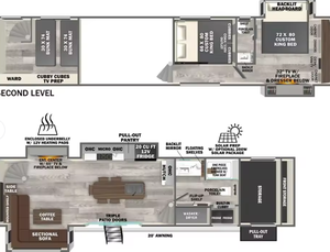 2025 2024 2026 F-o-r-e-s-t R-i-v-e-r Wildwood H-e-r-i-t-a-g-e G-l-e-n R-O-O-S-T43 Rvs Camper Motorhomes Travel Trailer - Product Image 2