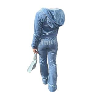 Patch brodé avec fermeture éclair à coudre personnalisé sérigraphie LOGO sweat à capuche à motif solide avec strass sur le devant - Product Image 2