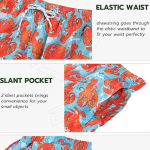 Traje de baño de la mejor calidad para parejas, bañadores estampados, pantalones cortos de natación para hombres, tabla corta, precio barato, bajo costo, precio más bajo - Product Image 4