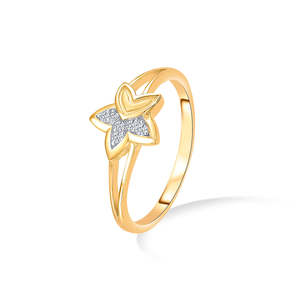 Anillo Fino Starlit Radiance Gold para Mujer - Product Image 3