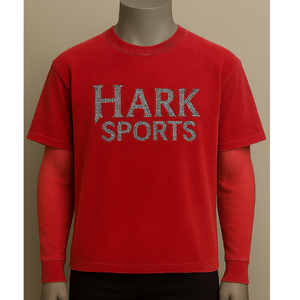 Top Trending Men's Navy Blue Heavyweight Plus Size Boxy Fit Rhinestone Letters Your Own Logo Hip Hop Streetwear Camisetas - Product Image 4