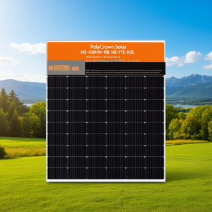 แผงโซลาร์เซลล์ PolyCrown Solar NS-430MH-108 แบบ N-Type HJT Half-Cell สีดำ กำลังไฟ 415W-440W ได้รับการรับรองมาตรฐาน TUV - Product Image 3