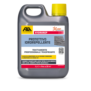 FILA Solutions d'entretien des surfaces HYDROREP Scellant hydrofuge extérieur pour marbre et béton - Anti-moisissure, résistant à l'éfflorescence et aux UV - Product Image 1