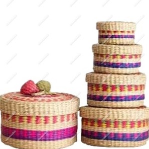 Small Mini Woven Baskets Round Cotton Rope Basket Little Storage Baskets for Organizing Bins Baby Toy Keys Snack Drawer Gifts - Product Image 2
