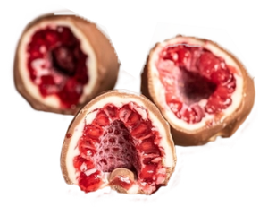 Fruta Congelada Recubierta de Chocolate Turk Garden, Frambuesa, 150gr, 100% Natural, con Nueces, Descongelar Antes del Consumo - Product Image 2