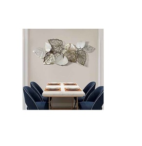 Adorno colgante de Metal para el hogar con diseño Real de estilo más vendido, arte de pared de Metal de hoja elegante para decoración del hogar a un precio asequible - Product Image 2