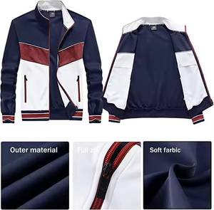 Survêtement de sport décontracté pour femme, grande taille, respirant, à fermeture éclair intégrale, motif uni, pour l'hiver, personnalisable, idéal pour le football - Product Image 5