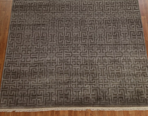 Alfombras de lana fina con nudo turco persa Multicolor hechas a mano conjuntos de alfombras de tamaño personalizables anudadas indias vibrantes disponibles - Product Image 4