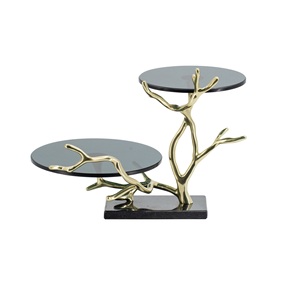 Customized Design Gold Finished Metal <b>Cake</b> <b>Server</b> Stand Manufacturer New Arrival Handmade Decorative Metal <b>Cake</b> Stand - Product Image 2