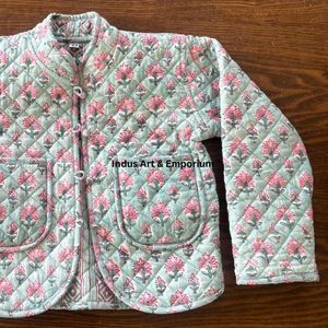 Chaqueta Acolchada de Algodón Vintage Hecha a Mano para Niños, Chaqueta Acolchada de Algodón Vintage Jaipuri de Manga Larga para Niños - Product Image 5