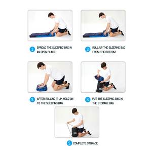 ถุงนอนขนาดใหญ่แบบพกพาและใส่สบายสำหรับคุณแม่ขนาดใหญ่ตั้งแคมป์และเดินป่า100% คุณภาพสูง - Product Image 4