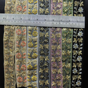 Dentelle de marque Honey Lace en gros, tissu de mariée, dentelle brodée à motif floral, style moderne, traditionnel, élégant, polyvalent, style professionnel - Product Image 2