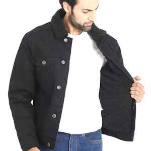เสื้อแจ็คเก็ตยีนส์ผู้ชายรุ่นล่าสุด แฟชั่นลำลอง ลุคเรโทร ผ้าฝ้ายเดนิมยีนส์แบบซักสีพื้น แขนยาว ทรงหลวม สไตล์เสื้อเชิ้ตทำงาน สามารถสั่งตัดได้ - Product Image 2