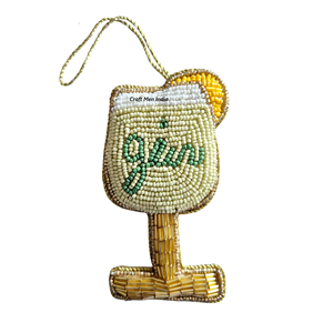 Ornement de Noël en perles transparentes, porte-clés de Noël, cadeau de vacances mignon, décoration tricotée personnalisée - Product Image 5