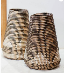 Jarrón Moderno de Seagrass Tejido a Mano para Decoración del Hogar, Estilo Boho, Decoración de Mesa, Hecho a Mano en Vietnam, King Craft VIET, Color Personalizable - Product Image 6