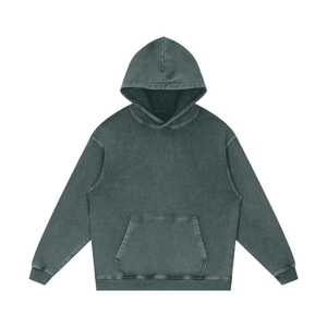 Vente chaude avec logo personnalisé Sweats à capuche délavés à l'acide pour hommes de qualité supérieure basiques sweats à capuche délavés à l'acide en coton mélangé design tendance - Product Image 1