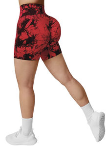 Seamless Custom Breathable Workout <b>Yoga</b> <b>Shorts</b> for Women Mid Waist Scrunch Design for Gym Sport and Fitness Training Wear - Product Image 3