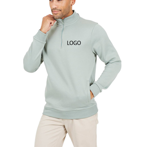 Custom <b>Christmas</b> Embroidered Logo Graphic Quarter Zip <b>Sweatshirt</b> For Men Moisture Wicking Breathable Polyester Wearable Sweater - Product Image 1