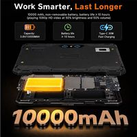 CENAVA - Tableta Industrial Resistente de 8 Pulgadas, 4G, Delgada, Portátil, Android 13, Certificación ATEX, Batería de Larga Duración de 10000 mAh, Función de Tarjeta de Identificación Opcional