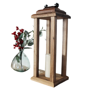 Linterna de madera de diseño atractivo nueva fantasía clásica hecha a mano al por mayor hogar jardín decorativo elegante linterna de Metal - Product Image 2