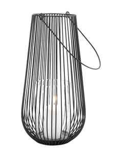 Lanterne suspendue vintage noire de grande taille en fer forgé, design classique, faite à la main, pour la maison et le jardin, décoration de Noël, en solde - Product Image 5