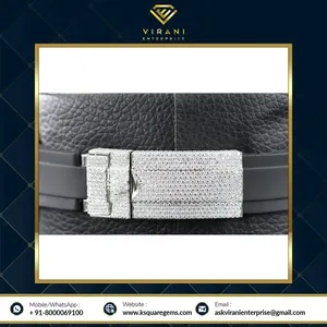 Reloj de diamantes resistente al agua de buena calidad Moissanite Diamond VVS Clarity Reloj moderno de lujo de India - Product Image 4