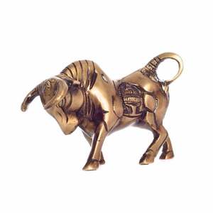 รูปปั้นวัวทองเหลือง kamdhenu ของตกแต่งบ้านที่หรูหรา - Product Image 6