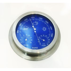 Station météo baromètre à cadran mécanique AEK-Tech 23 cm - Grand outil de mesure et de calibrage - Product Image 4