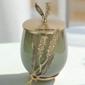 ภาชนะอลูมิเนียมใช้ในห้องครัวฝาปิดสุดหรูภาชนะบรรจุสำหรับใช้ในบ้านดีไซน์รูปใบไม้ - Product Image 2