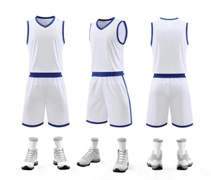 Uniformes de basket-ball personnalisés à séchage rapide, vente en gros en stock, maillots de basket-ball pour hommes - Product Image 3