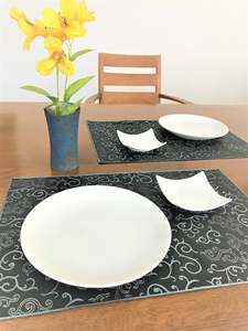 Manteles de mesa de PVC hechos a mano japoneses de alta calidad, tejidos decorativos de lujo personalizados para bodas, manteles individuales de uso doméstico para restaurante - Product Image 5