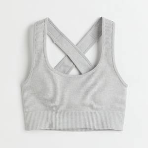 Sujetador deportivo sin costuras de talla grande de alto soporte para mujer, ropa deportiva de secado rápido ecológica, OEM, ODM, precio barato al por mayor - Product Image 6