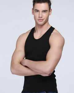 <b>Men</b> Gym <b>Singlet</b> Stringer Muscle Fit Tank Tops Fitness Workout Shirt Spandex Custom Design <b>Men</b> tank top - Product Image 2