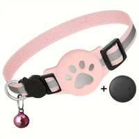 Collier GPS pour animaux de compagnie, localisateur de chat, suivi Bluetooth, sangle de cou réfléchissante, étanche pour chats