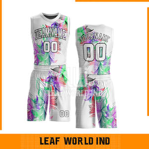 Ensemble maillot et short de basket-ball pour jeunes vêtements d'équipe uniforme de basket-ball par sublimation à bas prix - Product Image 4