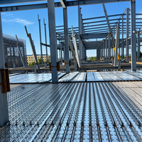 Plateforme de construction en treillis d'acier robuste pour centrales électriques, dalle de plancher composite résistante à la chaleur pour le secteur de l'énergie