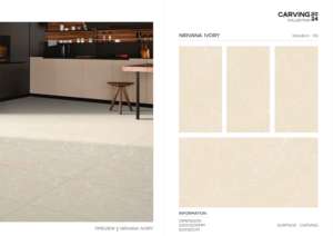 Carreaux de porcelaine émaillée polie à finition sculptée architecturale, produits pour larges applications murales et au sol, offrant une qualité supérieure. - Product Image 5