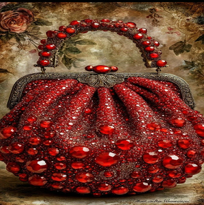 Ornate <b>gold</b>-frame <b>clutch</b> with exotic Persian rug patterns. Timeless luxury. Available at wholesale prices - Product Image 5