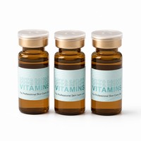 Hikocy 10ml Vitamine C & Acide Hyaluronique Sérum Ampoule Professionnel Raffermissant et Nourrissant pour Soins de la Peau, Flacons OEM ODM Marque Privée