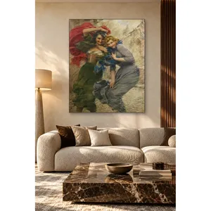 Fida Gaetano Bellei Deux jeunes filles riant dans le vent Impression sur toile - Product Image 3