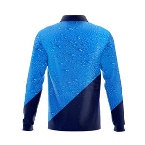 Meilleures ventes de polos à manches longues pour hommes Logo personnalisé Nouveau style de chemises de pêche 100% polyester Caractéristique imperméable - Product Image 2