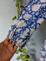 Robe d'été décontractée pour femme en coton tissé à la main, imprimé indien, style streetwear, écologique, à manches courtes, respirante, motif floral mignon